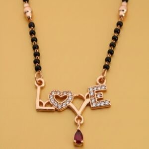 Rose Gold Plated Stylish LOVE Mangalsutra for Women